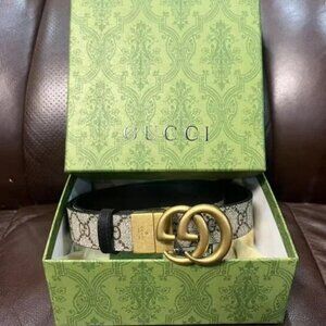 Gucci Double G Reversible Belt Sz 90cm